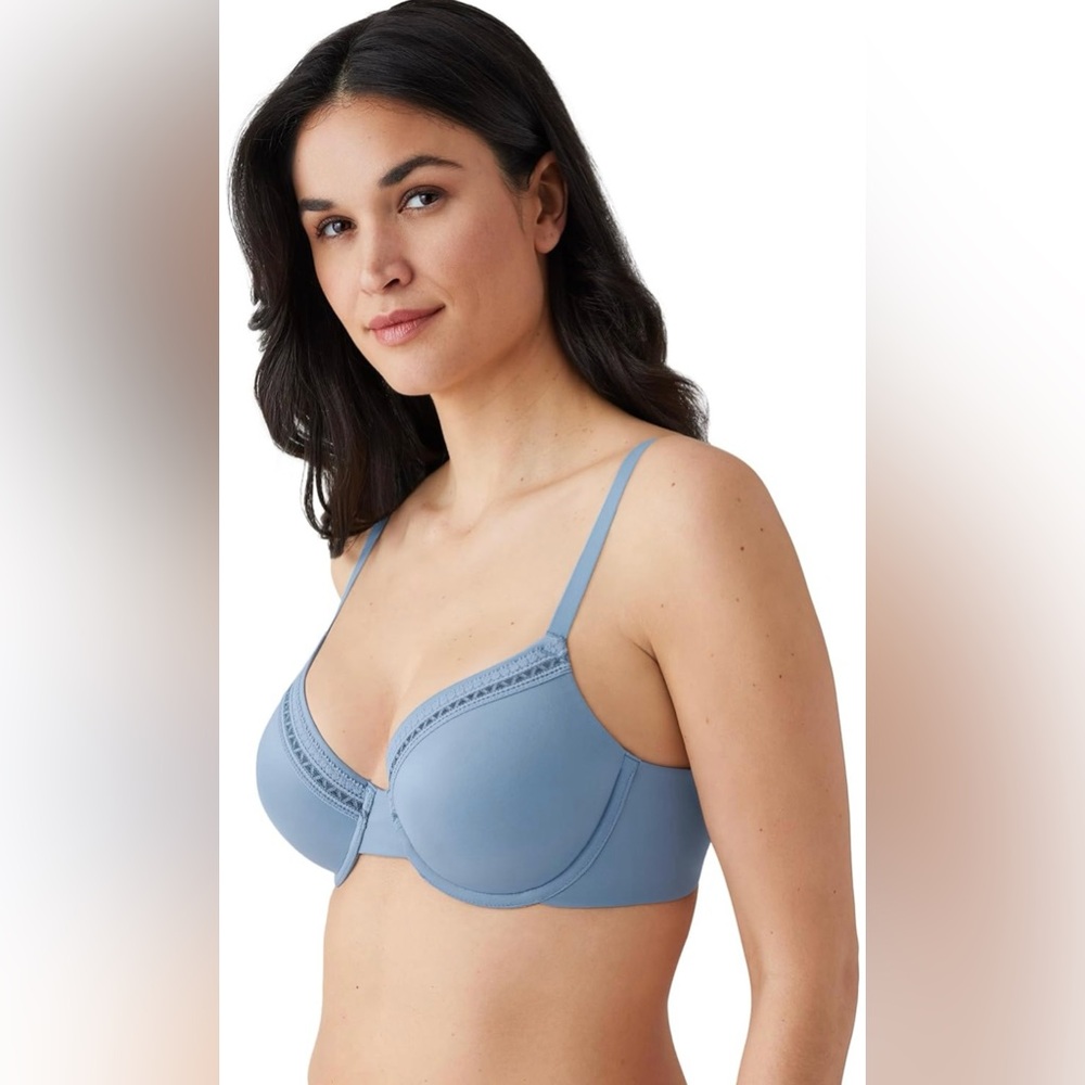 Wacoal Perfect Primer Contour Blue Padded Underwire Convertible Bra Size 32DD - Picture 2 of 7